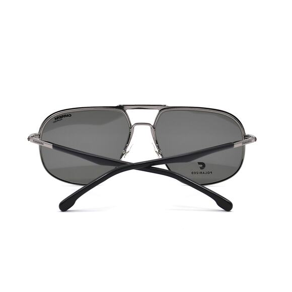 NEW CARRERA 318/S BLACK GREY POLARIZED AVIATOR AUTHENTIC SUNGLASSES - Picture 6 of 10